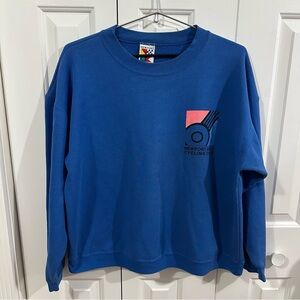 Vintage Newport Blue Cycling Club Crewneck